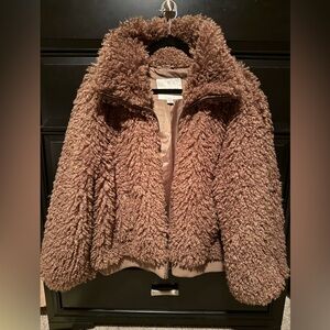 American Eagle Cozy Brown Shearling Jacket